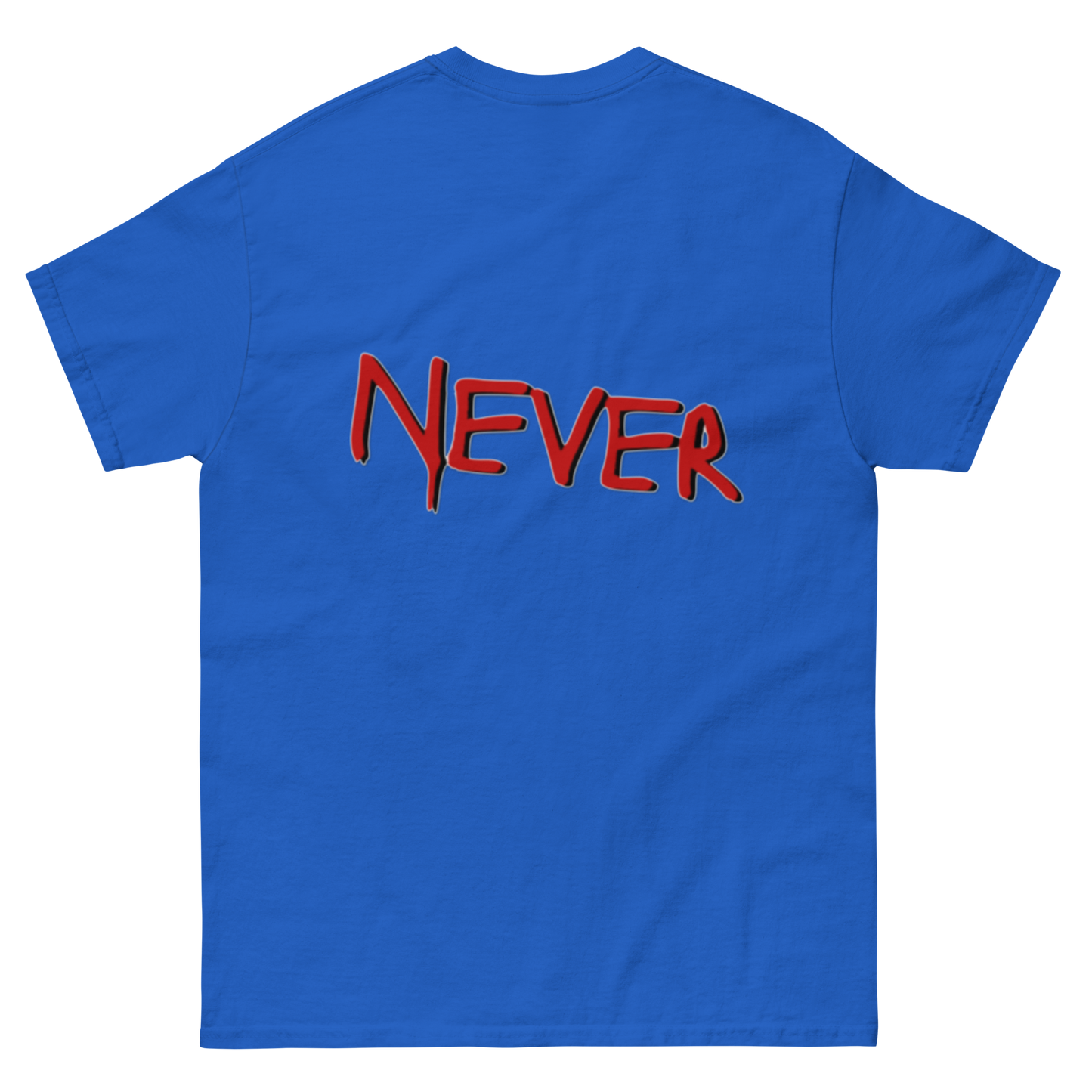 BGNF - NEVER Tee | White N Red Print