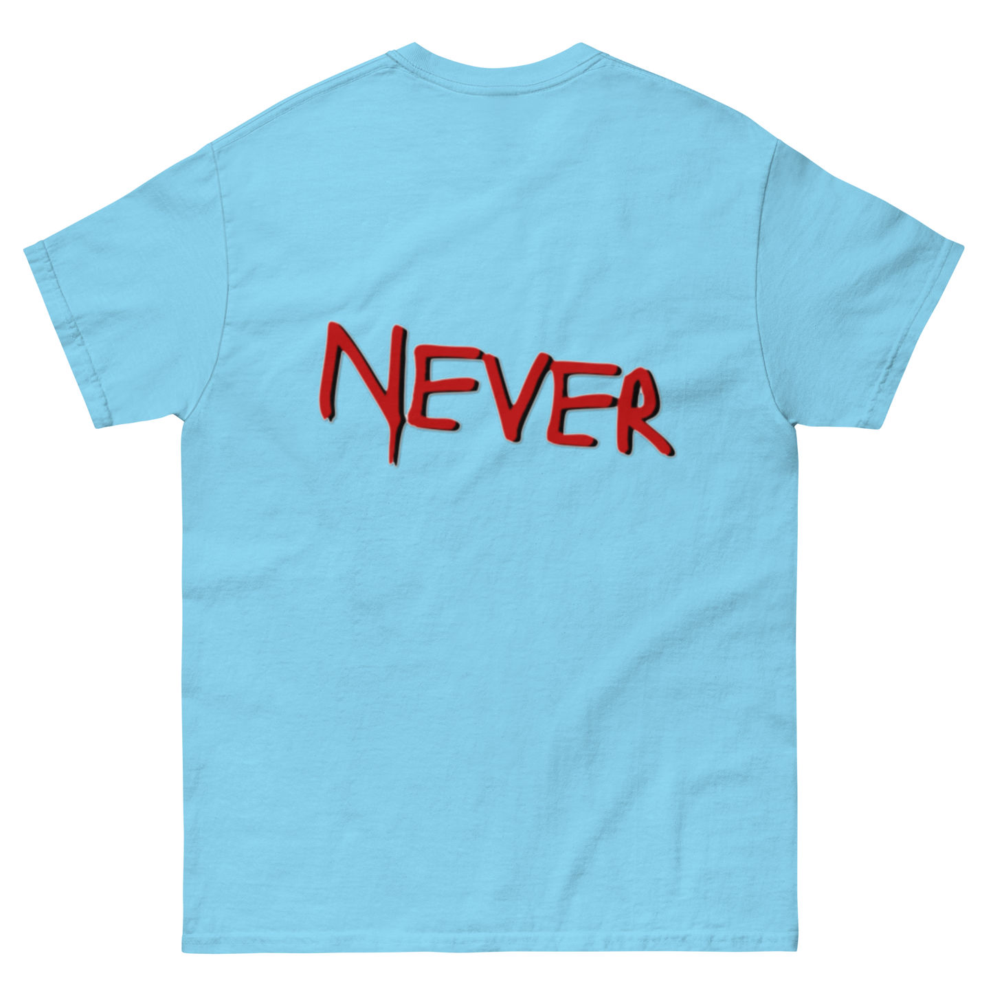 BGNF - NEVER Tee | White N Red Print