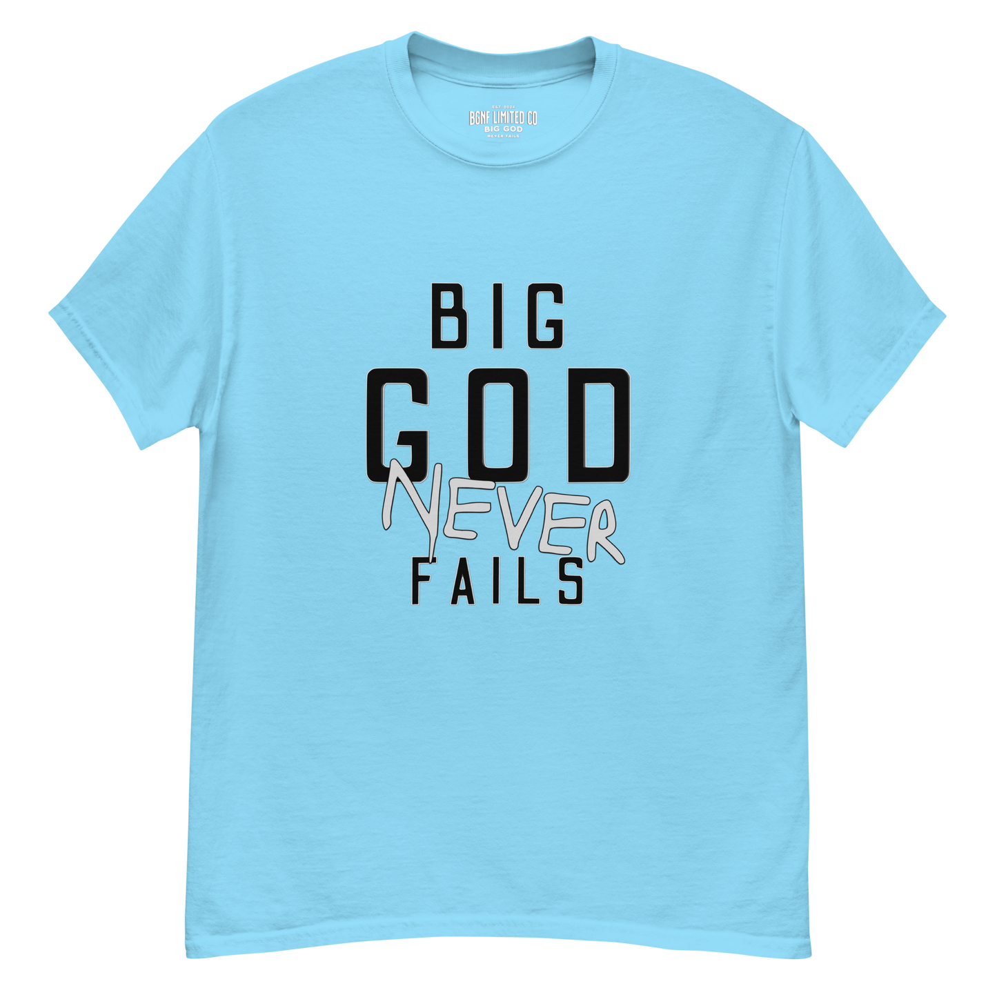 Big God Never Fails - Classic Tee | Black N Grey Print