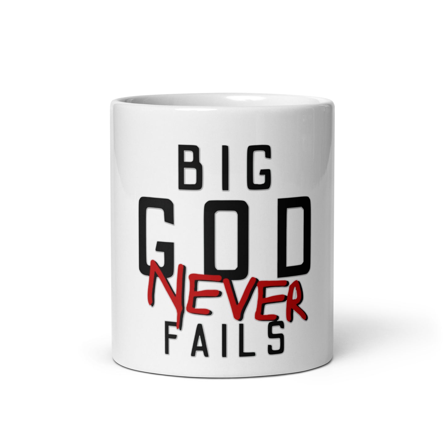 Big GOD Never Fails Coffee Mug