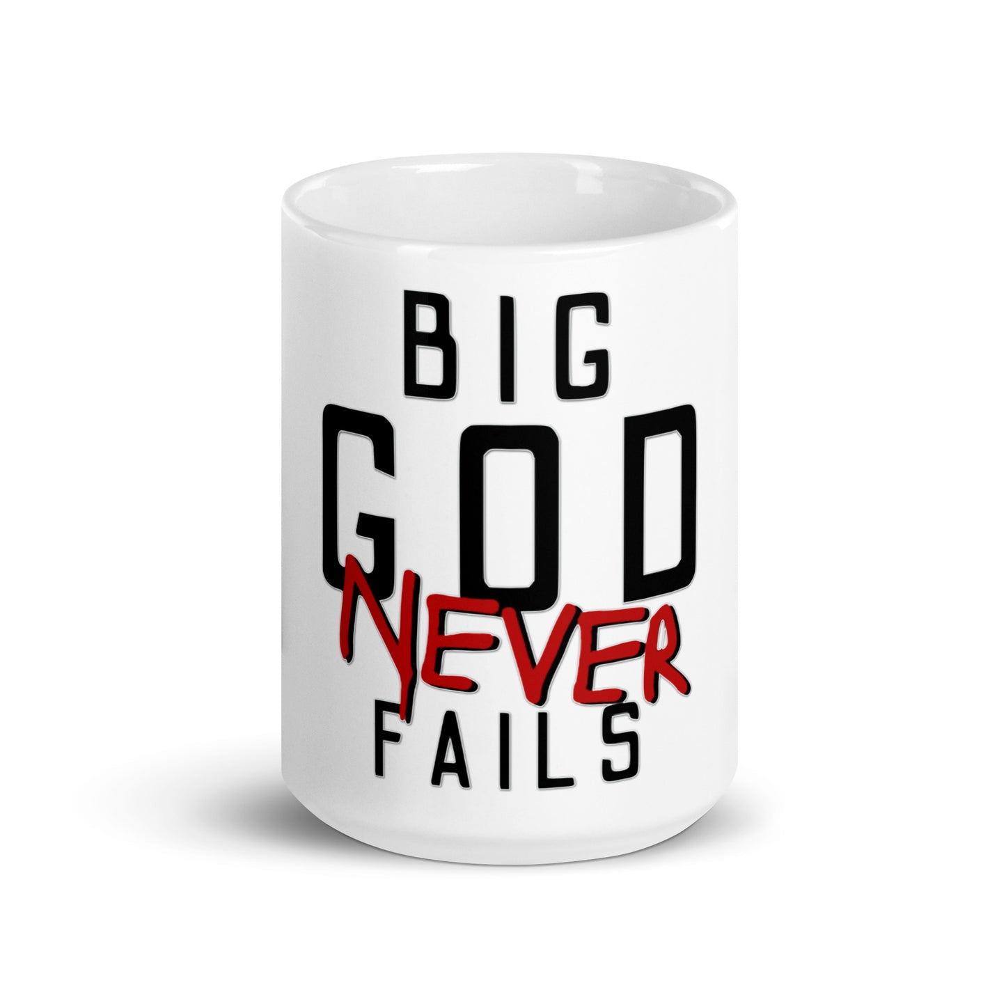 Big GOD Never Fails Coffee Mug